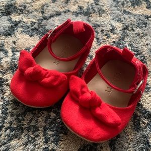 Red flats for baby